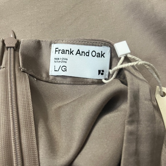 NWT - Frank & Oak Women’s Satin Midi Skirt - Size L - Picture 8 of 9